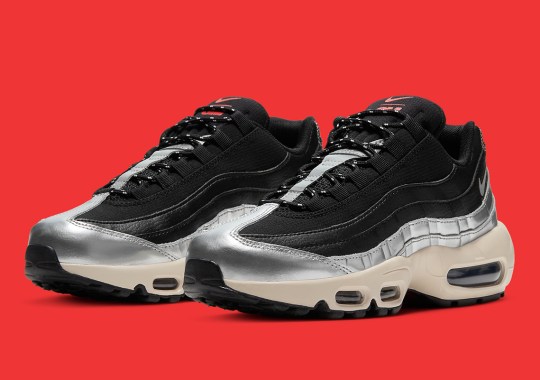 The Nike Air Max 95 Joins The 3M Pack Wilth Silver And Black Exteriors
