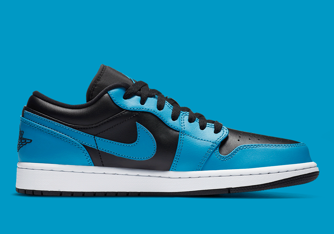 jordan 1 low black black blue