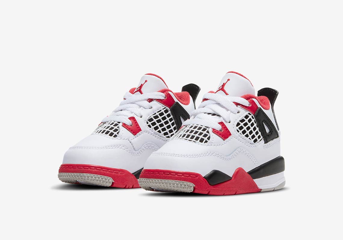 Jordan Kids Jordan 4 Retro Fire Red 2020 Sneakers - Farfetch