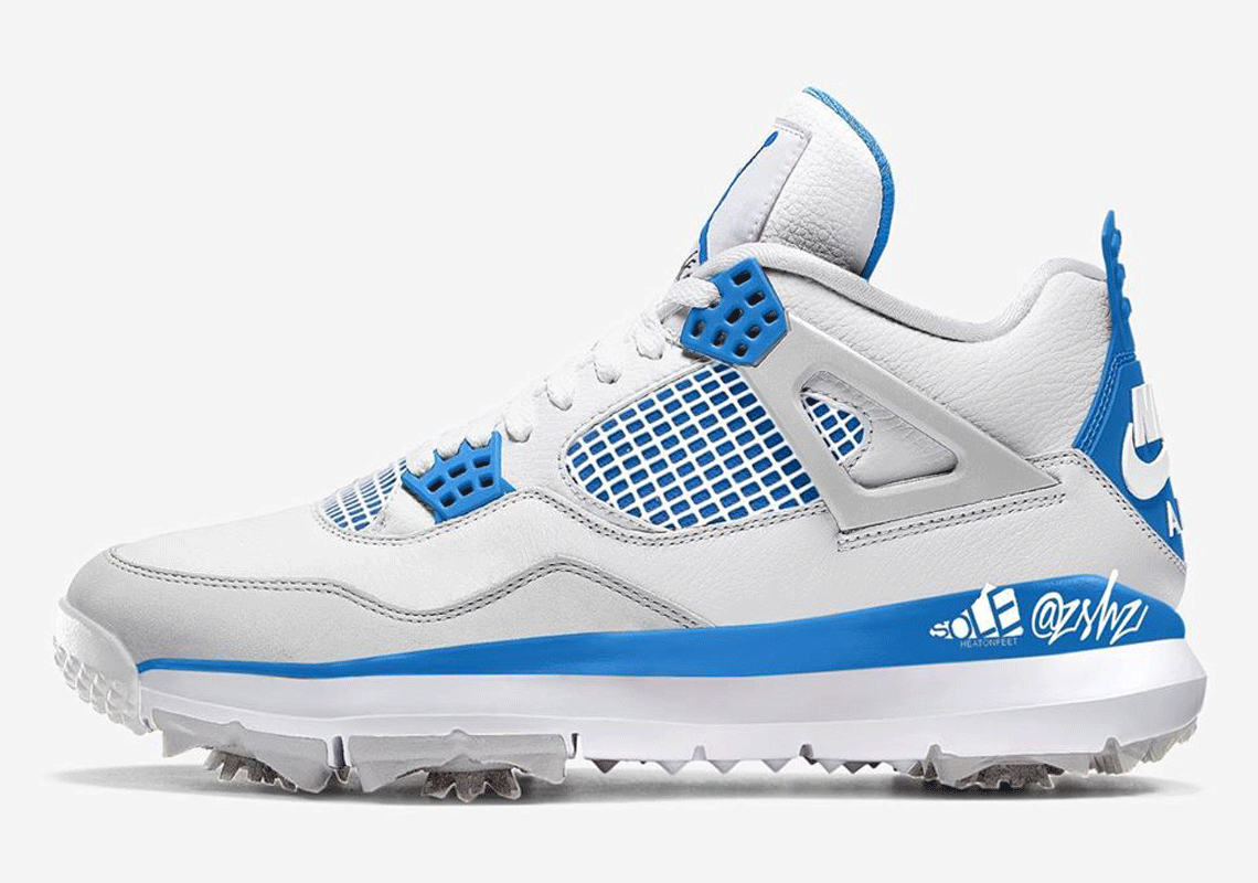 The Air Jordan 4 Golf "Military Blue" Expected August 2021