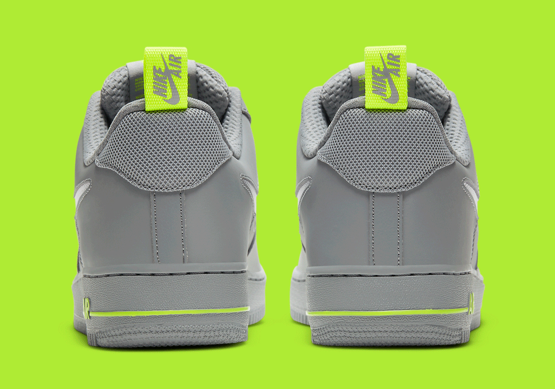 Lime green and grey air sale force ones