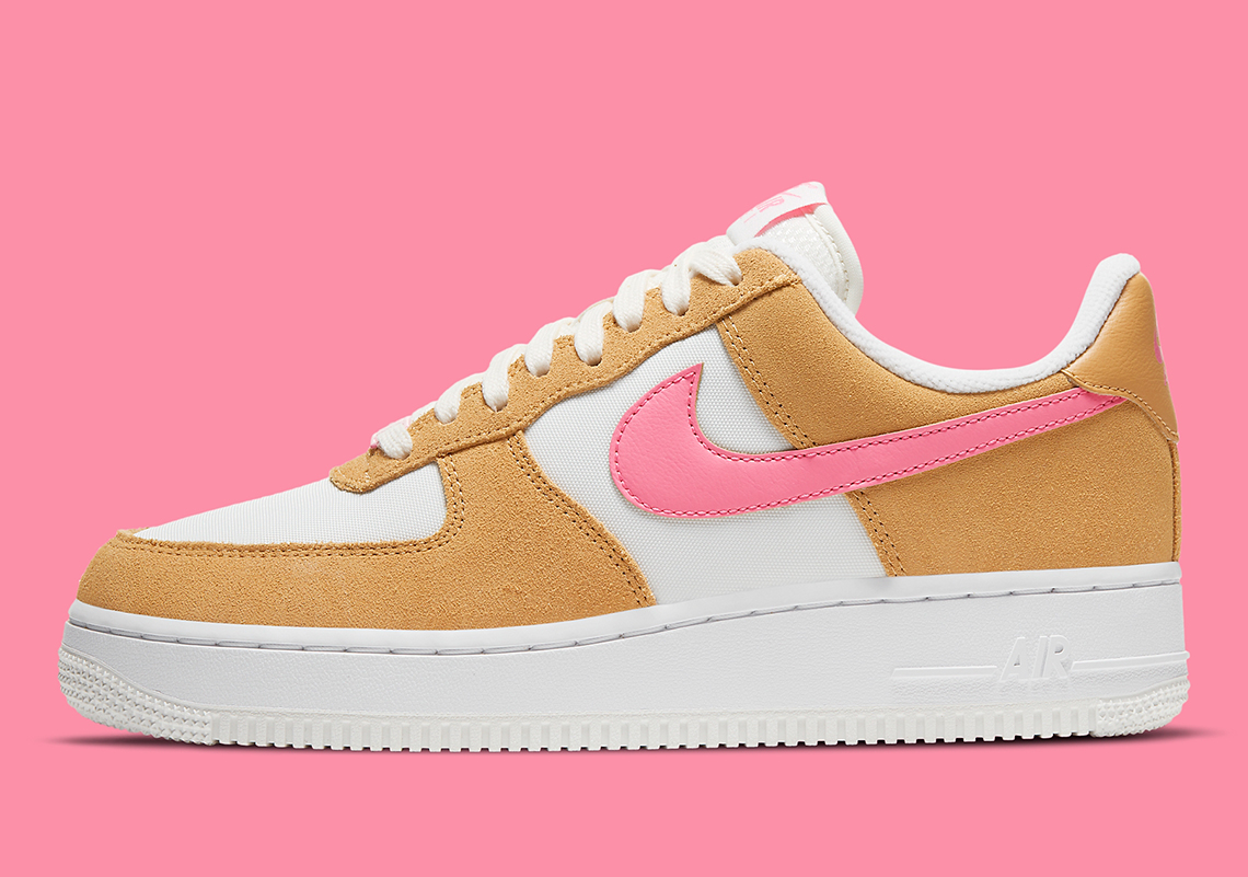 pink and hazelnut air force 1