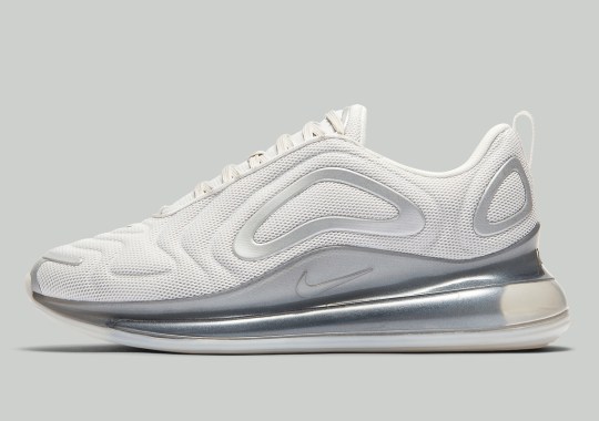 The Nike Air Max 720 Appears In Clean White And Platinum Tint