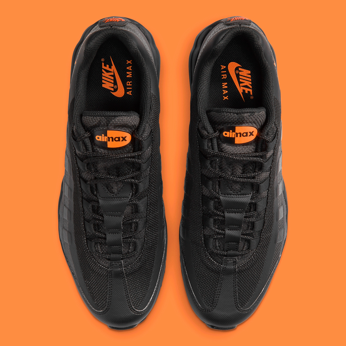 Nike air max 95 ultra outlet se black and orange