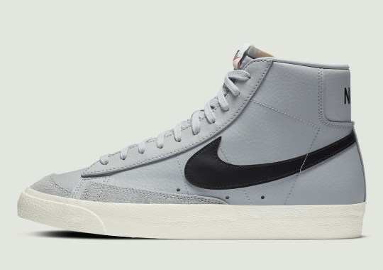 This Nike Blazer Mid ’77 Goes Simple In Grey And Black