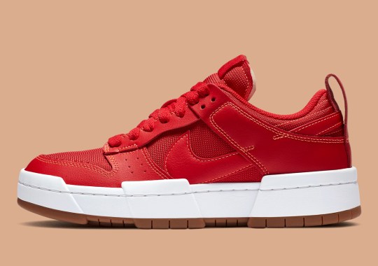 The Nike Dunk Low Disrupt Gets Red Leather Uppers