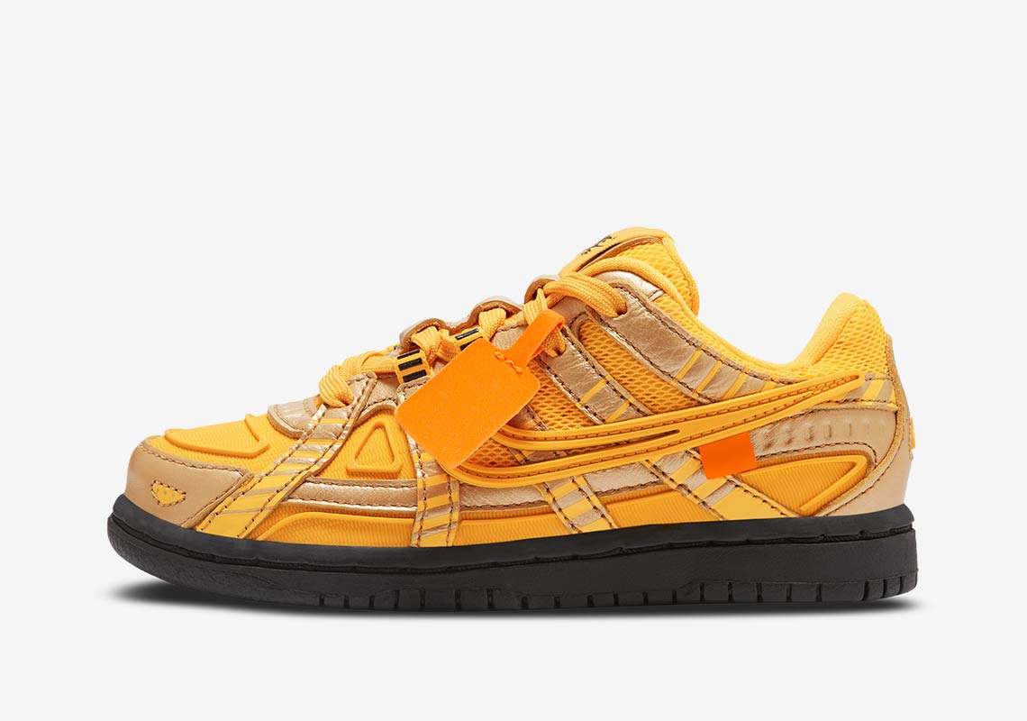 Off-White Nike Rubber Dunk University Gold Release Date | SneakerNews.com