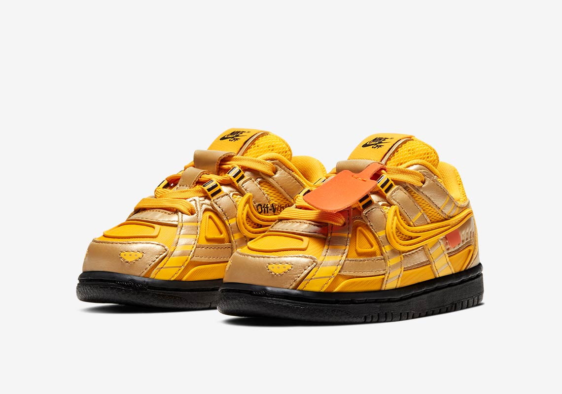 Off-White Nike Rubber Dunk University Gold Release Date 