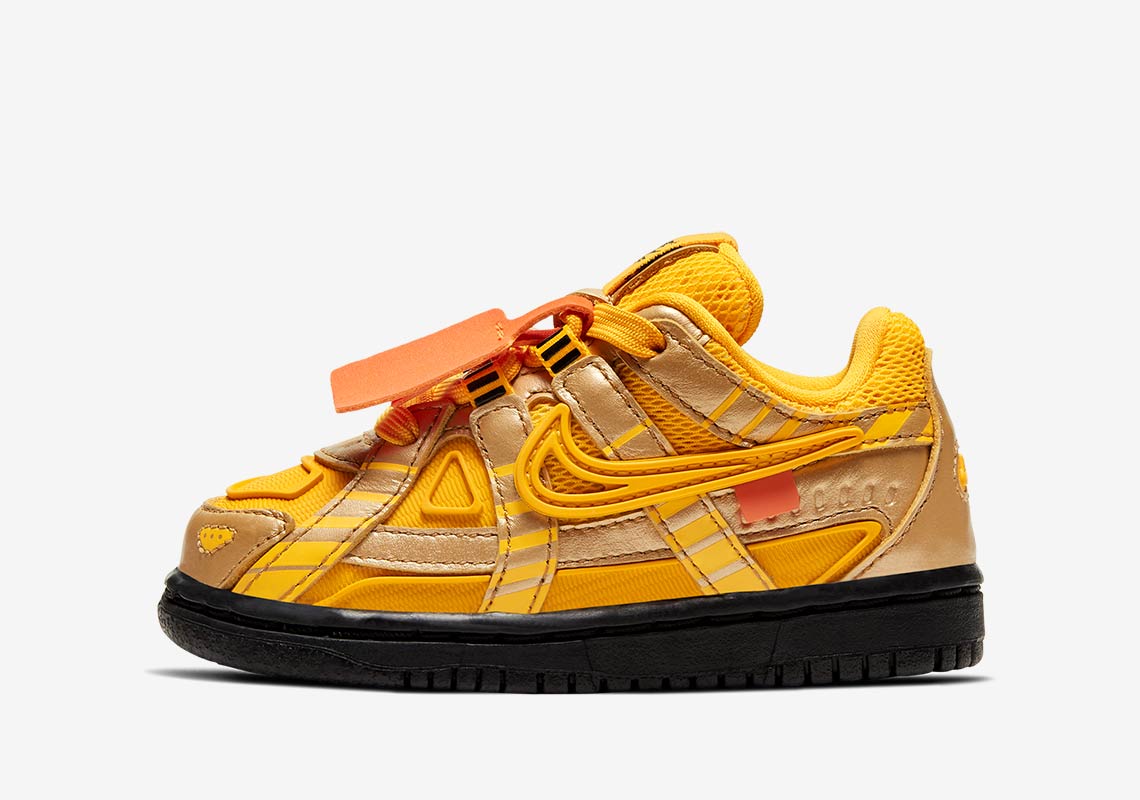 Off White Nike Rubber Dunk University Gold Td Cw7444 700 2