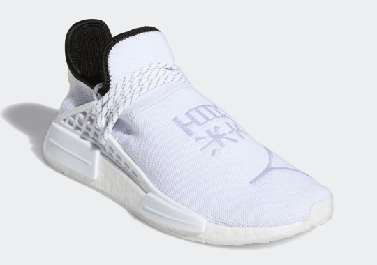 The Pharrell x adidas NMD HU Gets An All-White Look With Chinese Lettering