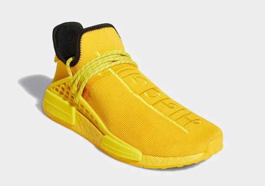 Pharrell x adidas NMD Hu Appears In A Monochromatic Yellow With Hindi
