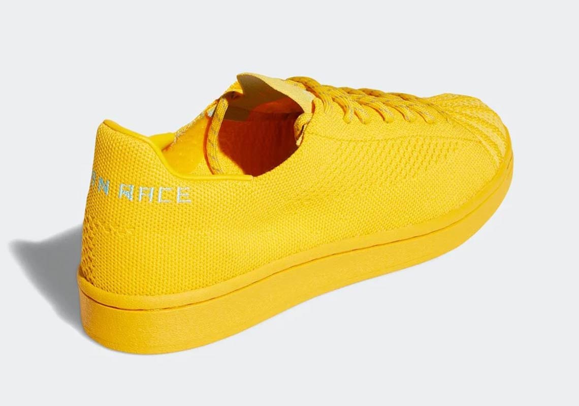 Pharrell Adidas Superstar Primeknit Yellow S42929 1