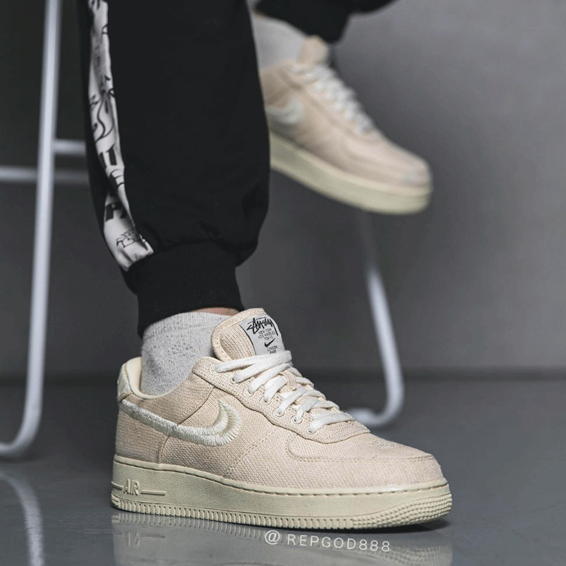 Stussy Nike Air Force 1 Fossil CZ9084 - 200 Release - nike free tr