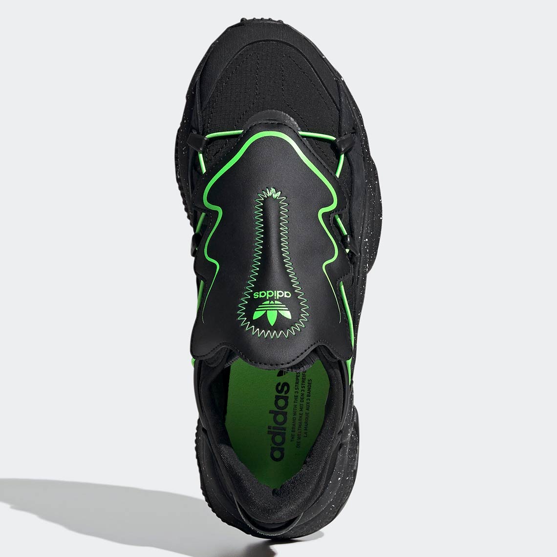 Adidas Ozweego Black Green Fz1955 Release Date Sneakernews Com - denn light blue pants w black shoes roblox