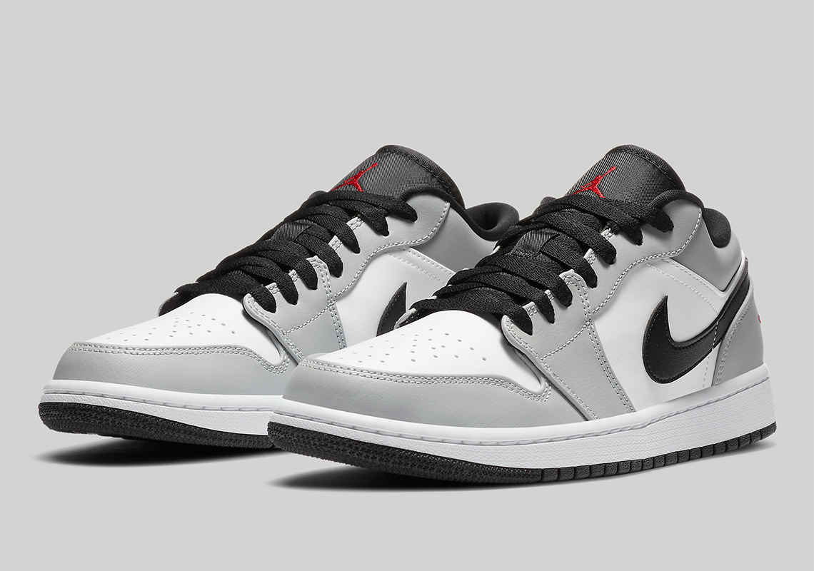  Nike Men's Shoes Air Jordan 1 Low Light Smoke Grey 553558-030  (Numeric_10)