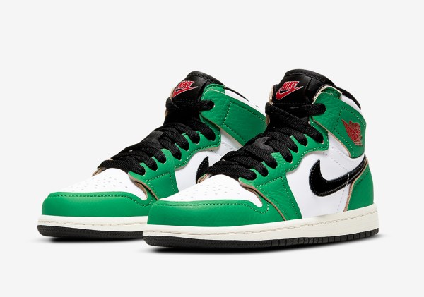 Air Jordan 1 High Lucky Green Boston DB4612-300 | SneakerNews.com