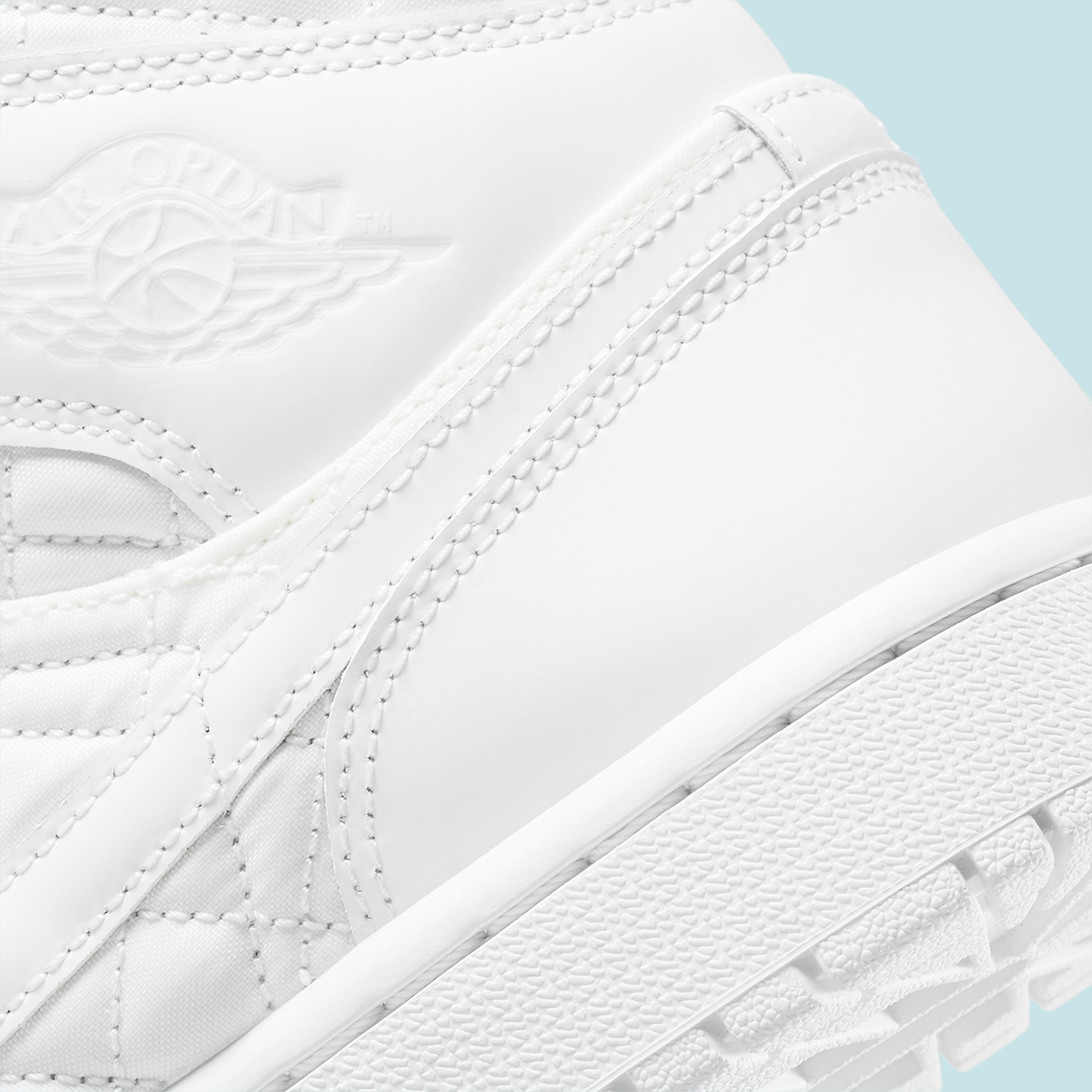 Air Jordan 1 Mid White Quilted DB6078-100 | SneakerNews.com