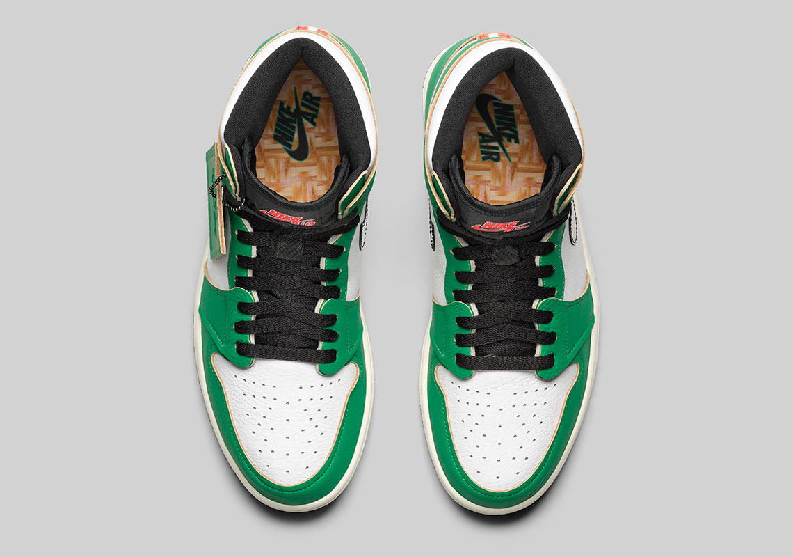 Air Jordan 1 High Lucky Green Boston DB4612-300 | SneakerNews.com