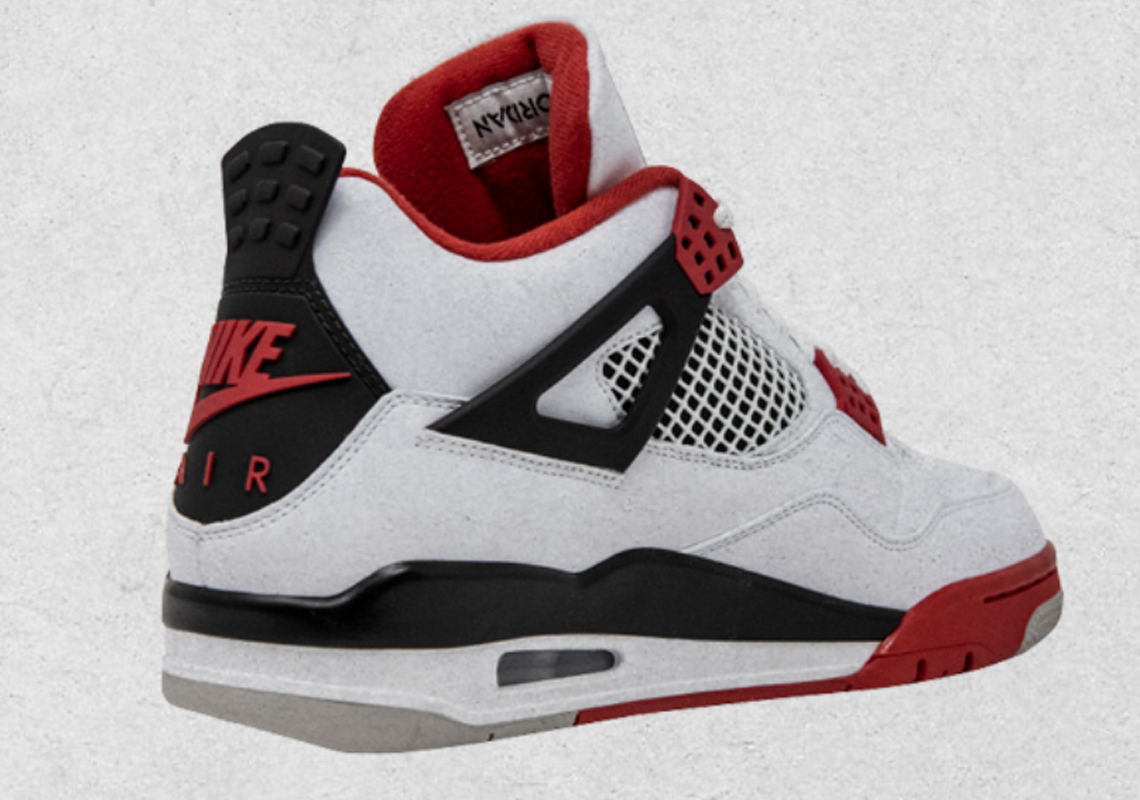 Nike reveals official photos of the Air Jordan 4 White Oreo in adult sizing releasing May 29th Fire Red Dc7770 160 3