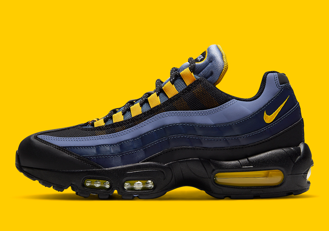 Air max 95 on sale navy blue and yellow