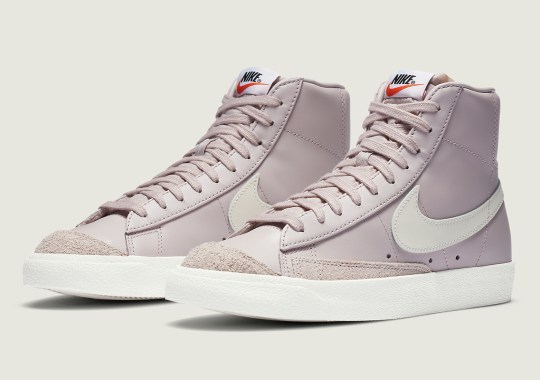Mauve And Beige Pair Up On Latest Womens Nike Blazer Mid ’77