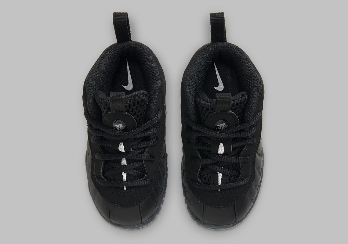 Nike Little Posite One Black Wolf Grey Anthracite Td Toddler 723947 014 2