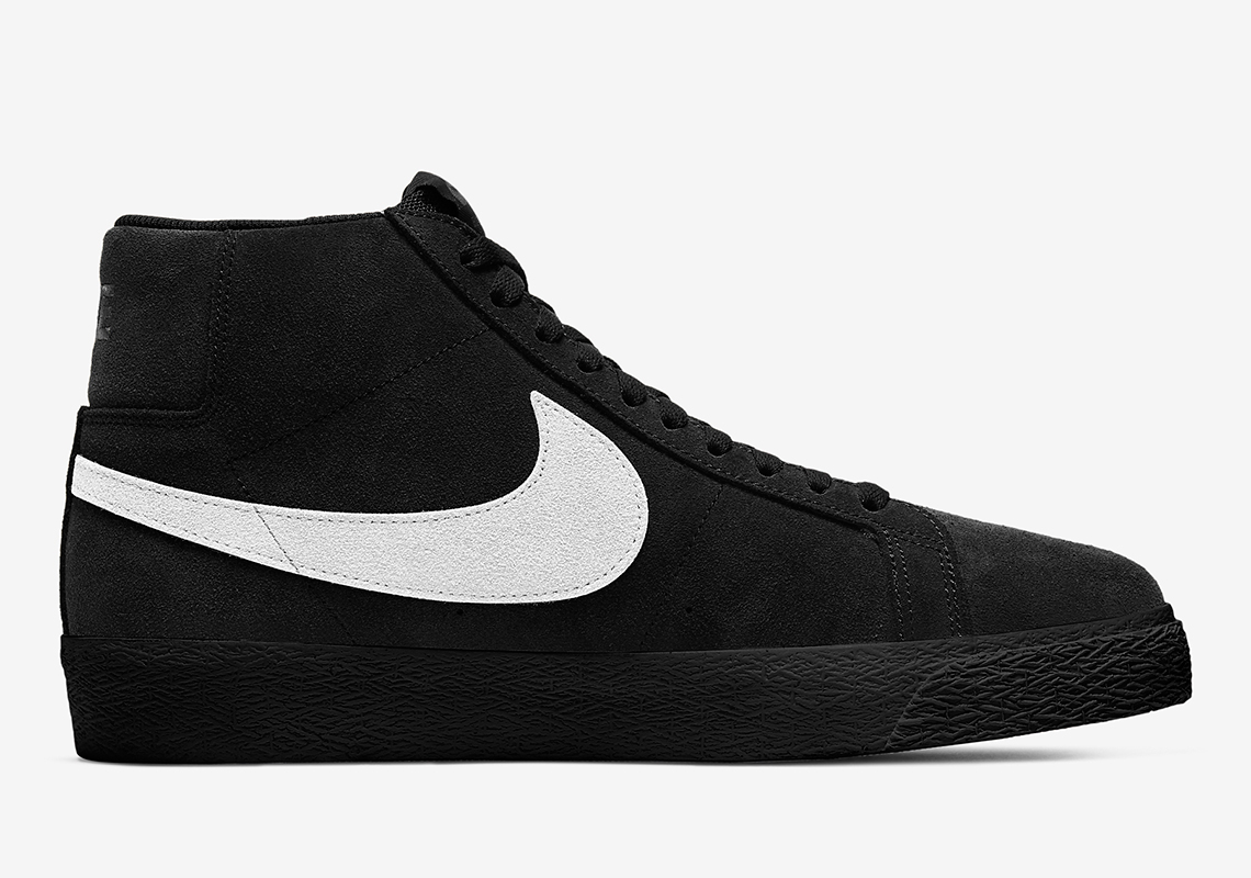 nike sb blazer mid black white 864349 007 4