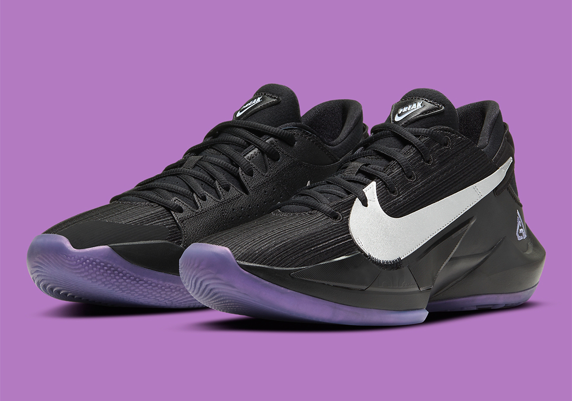 Nike Zoom Freak 2 Black Dusty Amethyst Purple Shoes Greek Giannis Men’s  Size 9