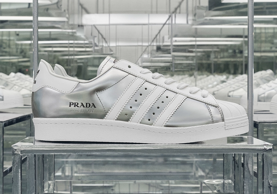 Prada Adidas Superstar Silver White Release Date 2 1
