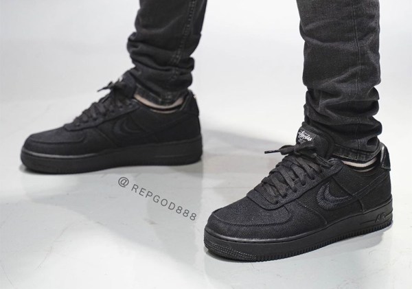 Stussy Nike Air Force 1 Black CZ9084-001 Release Info | SneakerNews.com