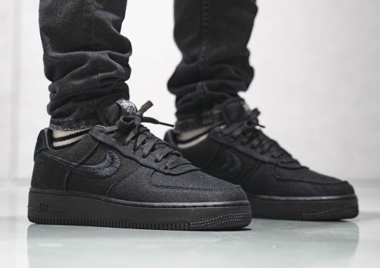 Stussy Doubles Up On Nike Air Force 1 Low Collaboration With Black