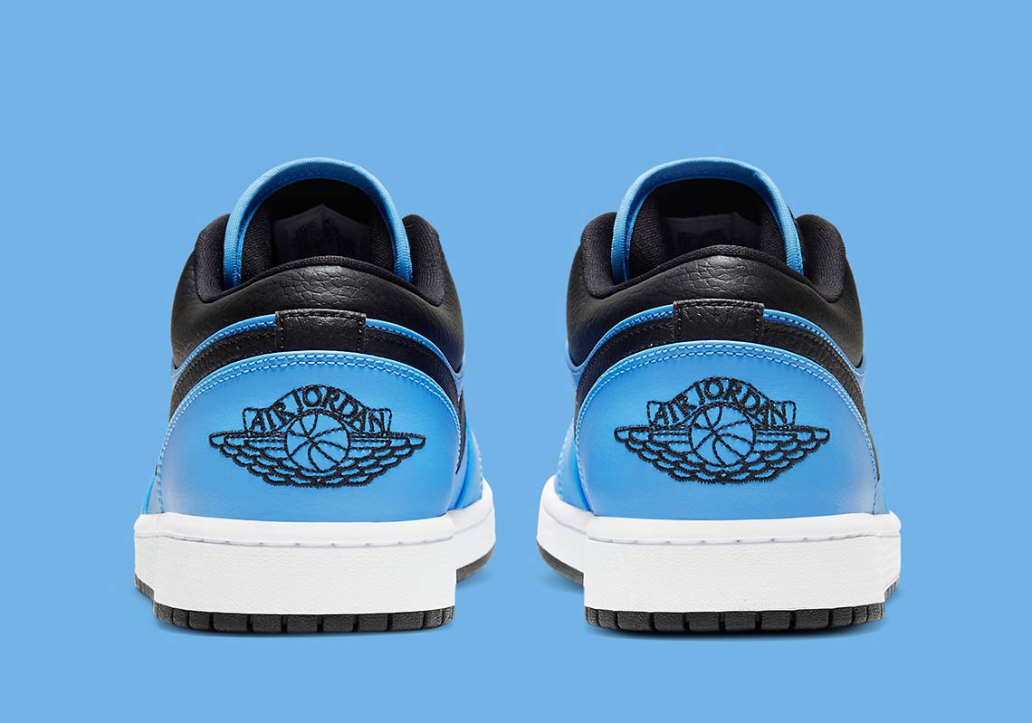 air jordan 1 low university blue black release date