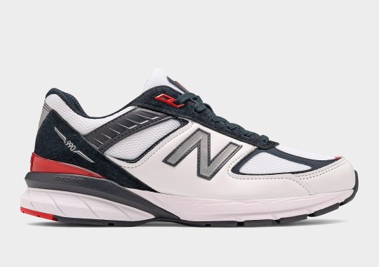 New Balance 990v5 Pairs Up Carbon And Team Red For November Arrival
