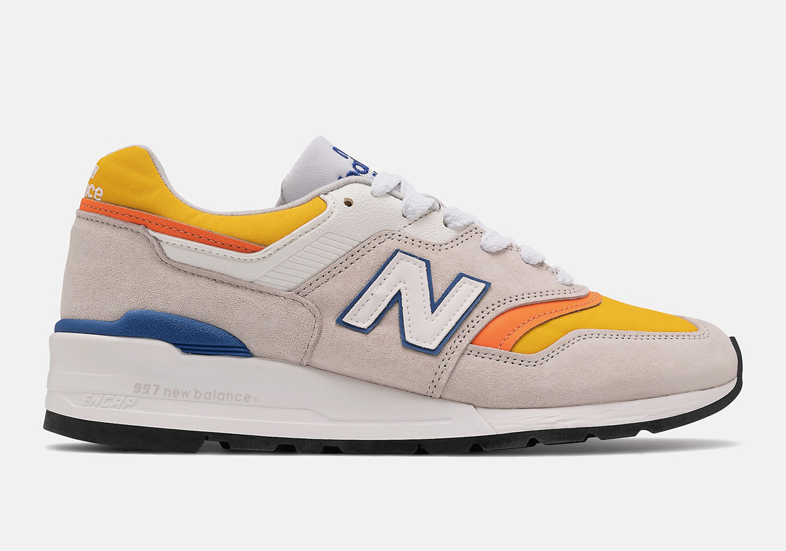 new balance grey and orange