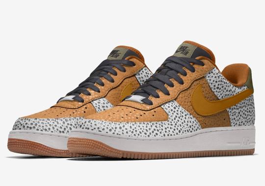 The Nike Air Force 1 By You Adds Safari Print To Its List Of Options