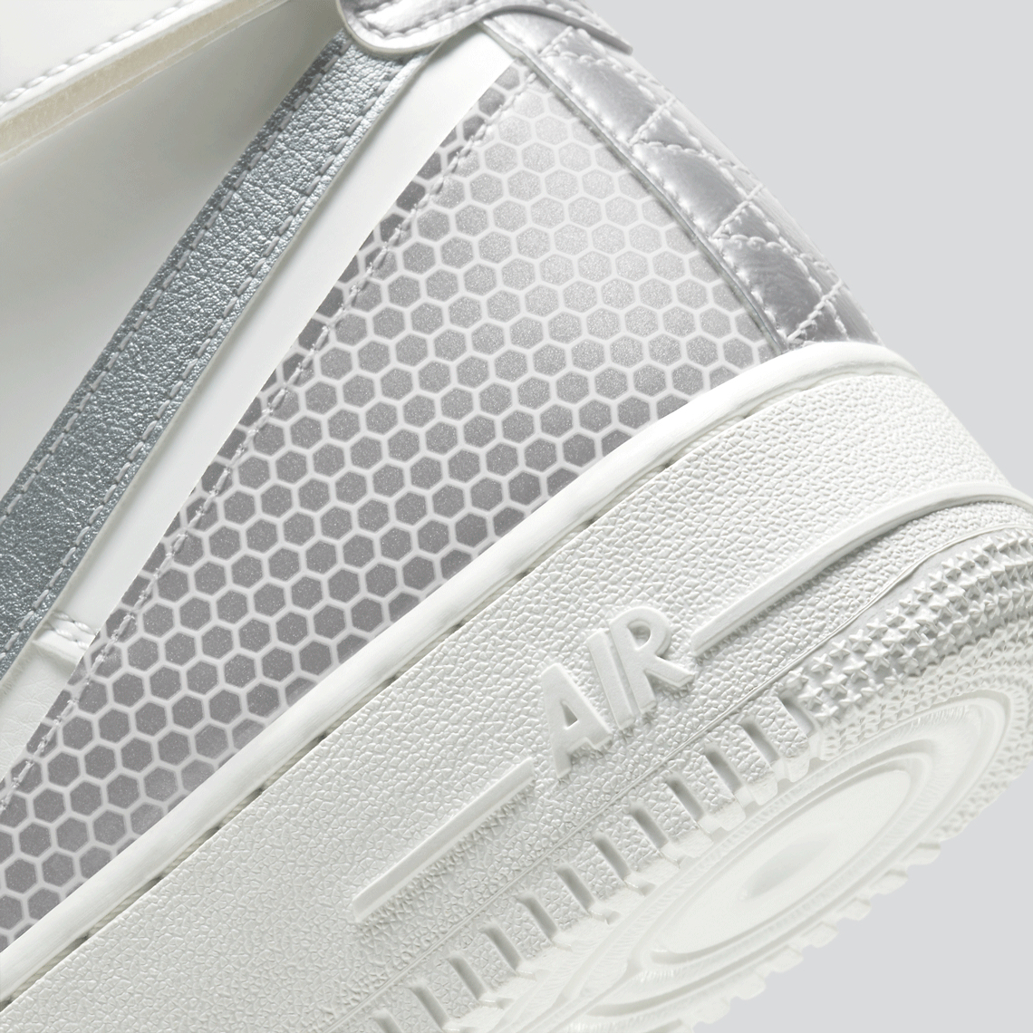 3M Nike Air Force 1 High White Silver CU4159-100 | SneakerNews.com