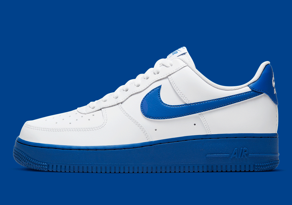 royal blue and white air force 1