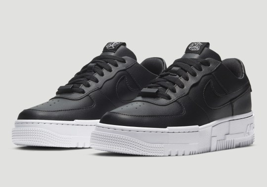 Nike Air Force 1 Low Pixel Offered In Sharp Black Uppers