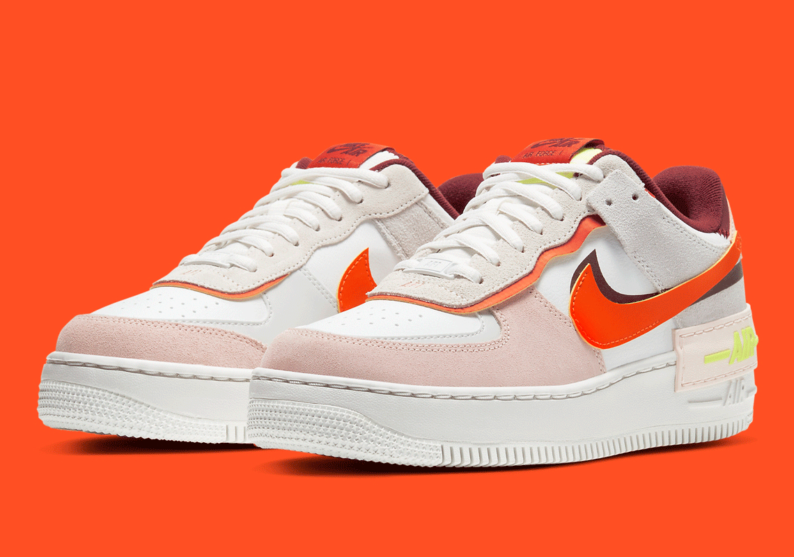 nike air force 1 red and orange