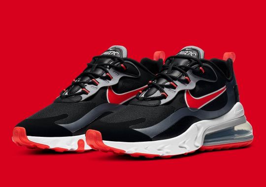 Nike Air Max 270 React Gets a Classic “Bred” Look With Silver Accents