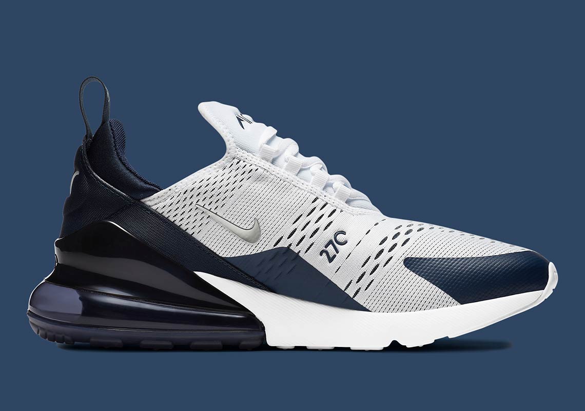 Nike Air Max 270 White Midnight Navy Release | SneakerNews.com