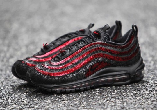 The Sequined Nike Air Max 97 For Women Appears In Red And Black