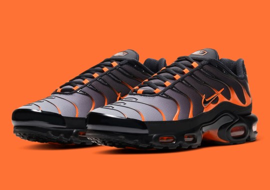 The Nike Air Max Plus Dresses Up In Black And Orange Ahead Of Halloween