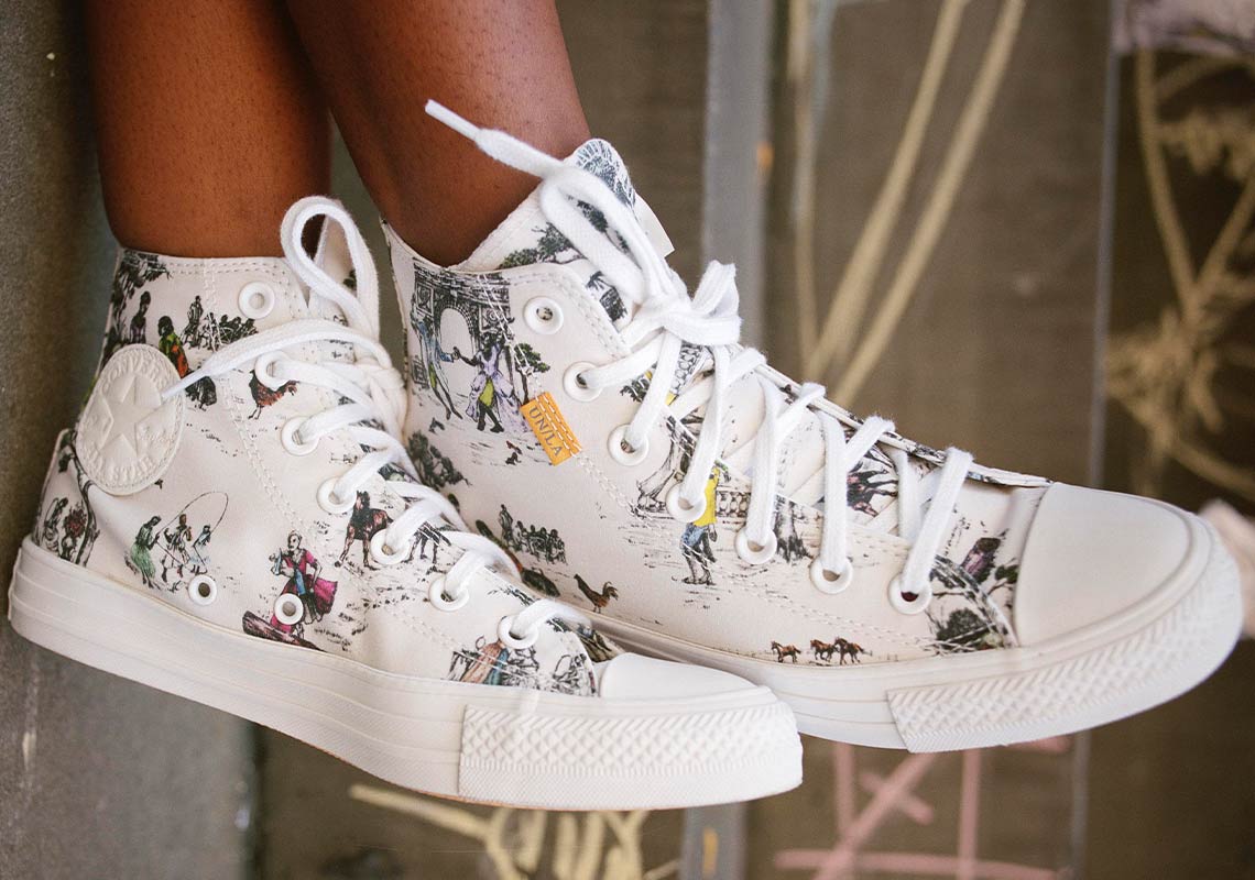 Union And Converse Use The Chuck Taylor To Celebrate Sheila Bridges’ Harlem Toile