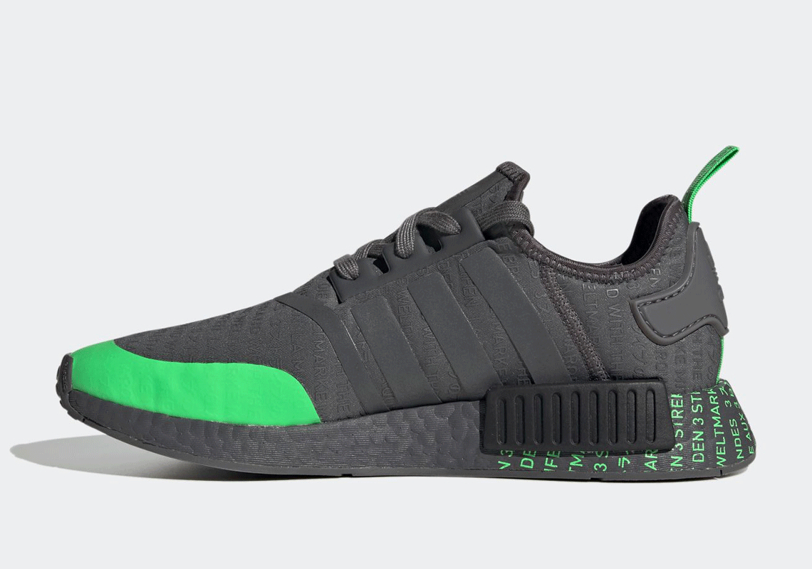 nmd grey and green