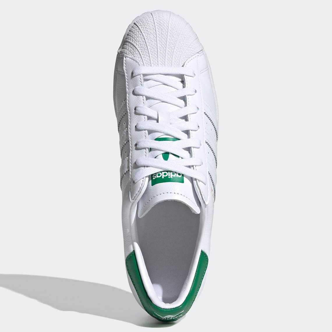 Adidas Superstar White Green Fz3642 3