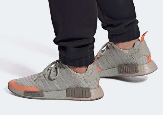 The adidas NMD R1 “Terra Cotta” Comes Covered In Brand Text