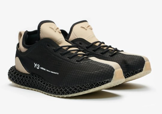 The adidas Y-3 Runner 4D Appears In Black And Sesame