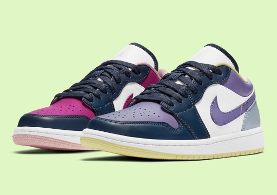 The Air Jordan 1 Low Surfaces With Mismatching Color-Blocking