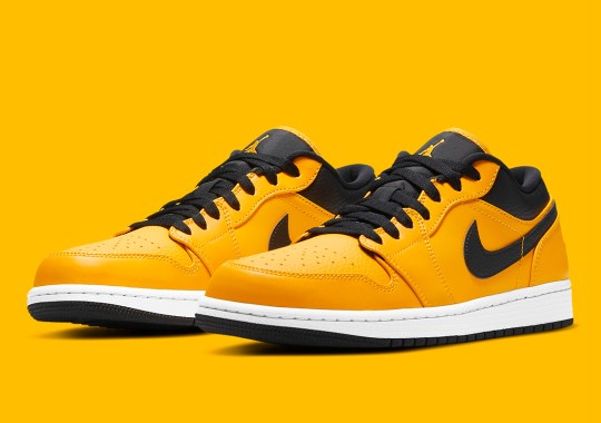 The Air Jordan 1 Low Appears Covered In “University Gold”